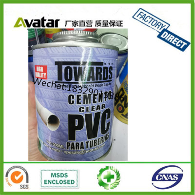  TOWARDS PVC CEMENT GLUE PVC CPVC Solvent Cement Pipe Glue For Plastic And Tarpaulin 