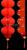 A series of red lanterns A series of plastic oil red small red paper jack-o '-lanterns