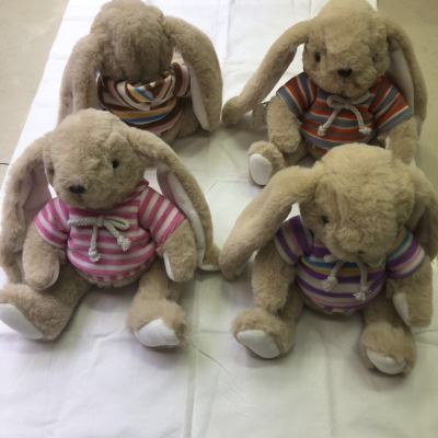 Valentine's day gift for children's stuffed animals in 4 colors: dressed rabbit