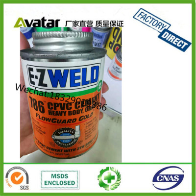 E-Z WELD 786 CPVC CEMENT GLUE PVC CPVC UPVC Pipe Solvent Cement Adhesive Glue