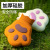 New Silicone Hot Water Bottle Water Injection Hand-Shaped Brush Hot Water Bag Warm Palace Microwaveable Heating Explosion-Proof Hand Warmer