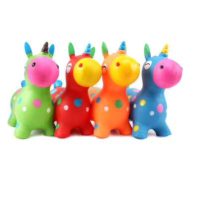 Factory production kindergarten children inflatable jump large PVC small donkey cartoon unicorn toys