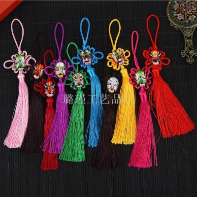 Chinese Knot Peking Opera Facial Makeup Handmade Small Pendant Ethnic Style Small Gift Special Gift Ornament Accessories