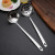 Factory direct sale stainless steel slotted spoon, soup spoon, hotel kitchen utensils restaurant hot pot run handle light non - magnetic soup shell