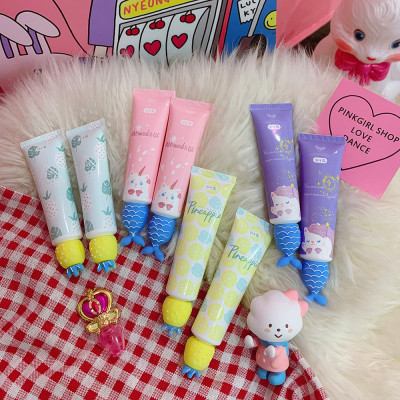 Autumn winter mermaid handcream moisturizing fresh pineapple portable hand cream