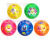 PVC toy ball sport pearly-colored sticker ball ASTM -f963, the latest type of baby shark sticker ball exported from the United States