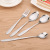 Wholesale Korean stainless steel western tableware household kitchen stainless steel spoon, fork coffee spoon gift set