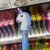 Cute cartoon unicorn lamp pen with lamp pen students stationery black neutral signature pen with lamp pen