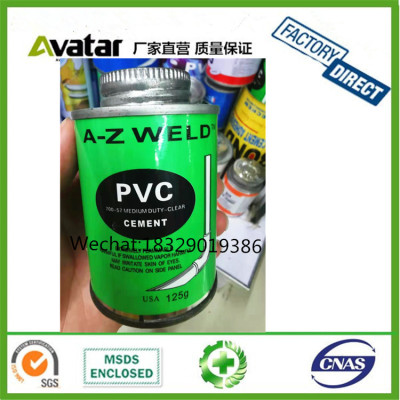 A-Z WELD PVC CEMENT GLUE Clear Pvc Pipe Cement/CPVC/UPVC Pipe Glue/Pvc solvent Cement with factory price 