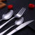 Stainless steel, top - grade tableware, western knife, fork, spoon, steak knife, 4 - piece set, manufacturer direct sales promotion gift