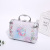 Portable jewelry box digital single bright star large space aluminum jewelry box