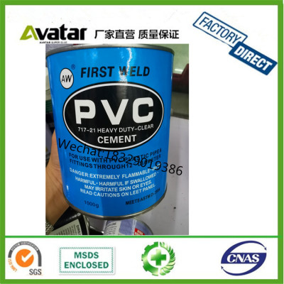FIRST WELD PVC CEMENT PVC CPVC UPVC PVC-U pvc banner glue for PVC&PVG solid woven belt