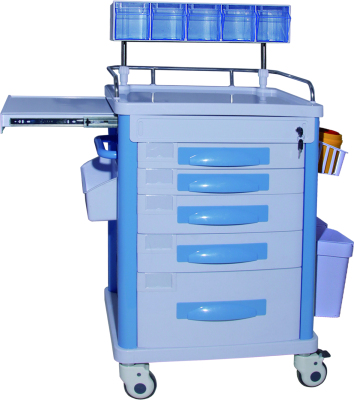 Medical ABS dispensing cart, anesthetic cart, treatment cart, nursing bed, medical trolley, emergency cart