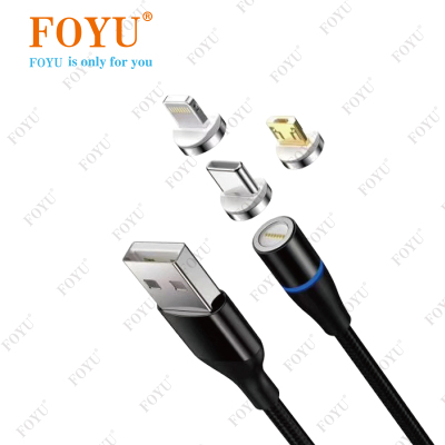 Foyu Multi-Function USB Three-in-One New Magnetic Head Mobile Phone Charging Cable Data Line FO-503