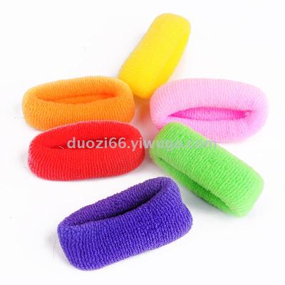 Cross-border hot goods towel ring color men and women sweat absorption sports band elastic hair band wide head band
