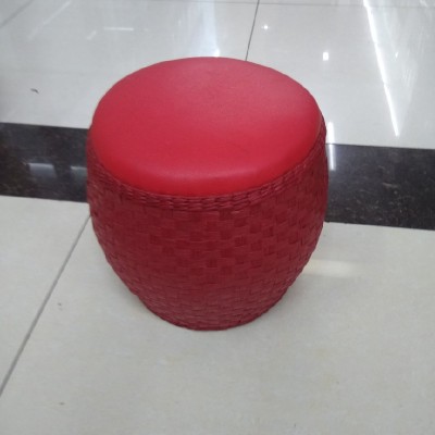 Cushion round Drum Stool Stool round Stool Shoe Changing Stool Tatami Stool Handmade Woven Coffee Table Living Room Straw Woven Low Stool