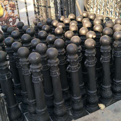 Spot custom spheroidal cast iron Roman Columns river guardrail municipal road Columns European Roman Columns