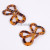Amber resin mini small bow handmade diy hair accessories accessories clothing decoration buckle