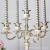 Wutou luxury gold-plated silver metal alloy hi-end European alloy candlestick home hotel KTV classic