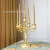 Three-head luxury silver-plated metal alloy high-grade European alloy candlestick home hotel KTV classic style