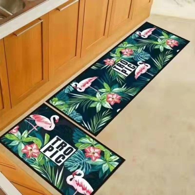 Flannel Printed Kitchen Floor Mat