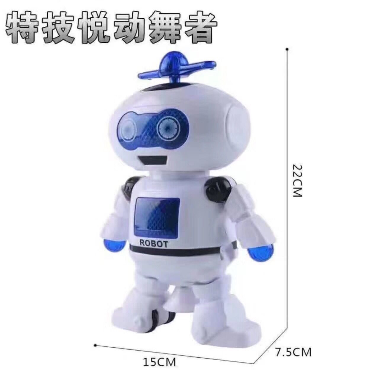 新款太空跳舞电动机器人 360度旋转灯光音乐红外线 地摊热卖玩具