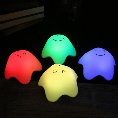 New Lucky Star Silicone Pat Lamp Creative Colorful Christmas Led Desktop Atmosphere Small Night Lamp