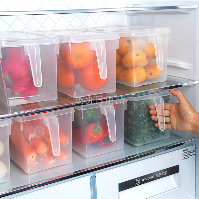 New type of refrigerator drawer type kitchen food preservation plastic box frozen transparent sealed storage box