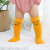 19 Korean cartoon all-cotton children's socks 3d ear tube baby socks anti-slip floor socks