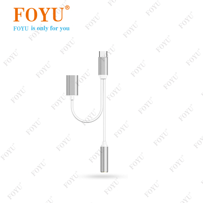 Foyu Multi-Function USB Mobile Phone Adapter Earphone Port + Charging Port FO-504