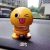 Tiktok Same Style Car Smiley Face Decoration Spring Bobble Head Doll Doll Facial Expression Bag Ornament Fashion Play Product Manufacturer