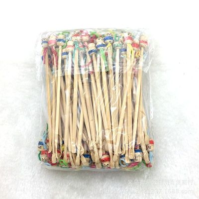 Yiwu Doll Head Natural Bamboo Pottery Ear Pick Earpick Wholesale 1 Yuan Store Supply Wholesale (100 Pieces Per Pack)