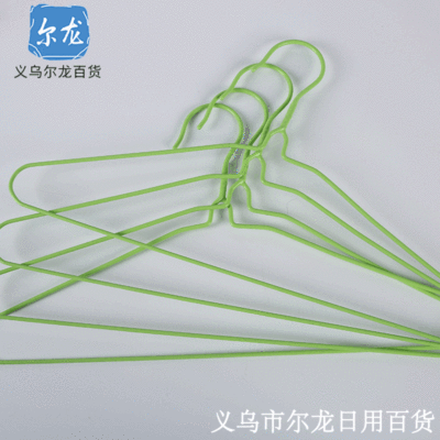 Two Yuan Department Store round Monochrome Household Hangers Plastic Coated Hanger Drying Simple Boutique Family Hanger Wholesale