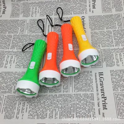 Mini Plastic Flashlight Children's Toy Flashlight 2 Yuan Store Stall Hot Selling Source of Goods