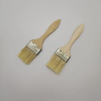 One Yuan Hair Brush Wooden Handle 2-Inch Utility Brushes Paint Brush Barbecue Brush Small Supplies Stall Wholesale