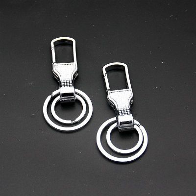 2 Yuan Store Hot Sale Double Ring Keychain Home Daily Waist Hanging Lock Stall Supply Wholesale