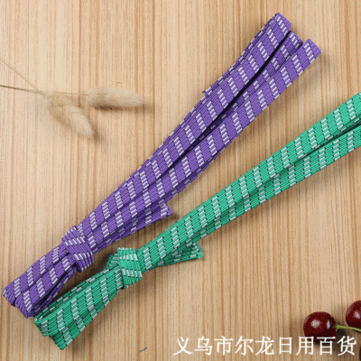 Factory Direct Sales High Quality Wide Elastic Band Color Double Layer Super Durable Elastic Elastic Band Thickened Wholesale 10 Pieces Per Bag