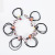 Eryuan Store Hot Sale Leopard Print Ribbon Color Beads Head Rope Rubber Band Hair Elastic Band Hair Ring