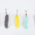 Creative Fluff Key Ring Pendant Metal Bags Pendant Imitation Animal Tail Beautiful Key Ring Wholesale