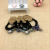 Eryuan Store Hot Selling Leaves with Diamond Binding Card Head Rope Rubber Band Hair Elastic Band Hair Band