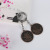 Simulation Coin Abacus Keychain Pendant Accessories Metal Schoolbag Pendant Two Yuan Stall Department Store Hot Sale Wholesale