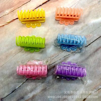 Spot Supply Large Women's Jelly Color Barrettes Plastic Minimalist Hair Clip Hair Accessories Updo Hair Shower Barrettes