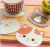 Web celebrity cat cute cup cushion silicone cup cushion insulation pad non-slip pad bowl pad meal pad factory