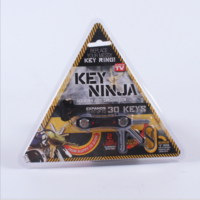 NINJA multi-function KEY assistant LED light keychain open bottle KEY storage button