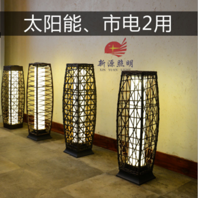 Factory Direct Sales Solar Rattan Lamp Solar LED Rattan Lamp Outdoor Landscape Lamp Courtyard Lawn Lamp