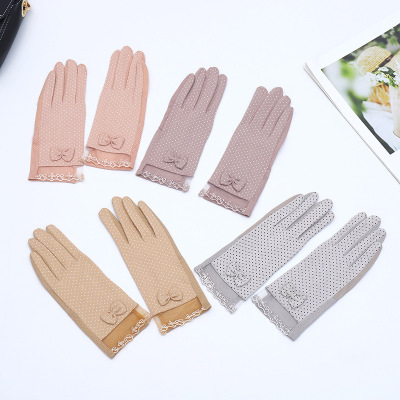 Sun protection gloves for women outdoor motorcycle electric bicycle riding skidproof gloves Sun protection gloves manufacturers direct sales