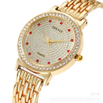 New High-End Fashion Diamond-Embedded Digital Bracelet Watch Quality Trend Women 'S Quartz Watch Student Watch