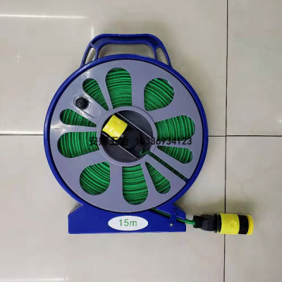 Turntable water hose car wash garden water gun set export  selling water pipe storage equipment water gun water h set