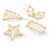 Japanese new bowknot pearl hairpin Korean sweet hollow pearl duck mouth clip alloy hairpin edge clip hair accessories