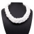 Europe and the United States cross-border jewelry Bohemian women hand woven rice bead twist short collar bone necklace necklace